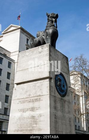 Londres, Royaume-Uni - 25 mars 2012 : monument à l'honneur des personnes qui ont perdu la vie lors des combats dans les campagnes de Chindit en Birmanie pendant la deuxième Guerre mondiale. Victoria Embankm Banque D'Images