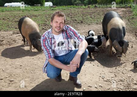 Jimmy Doherty Portraits de célébrité des agriculteurs Banque D'Images