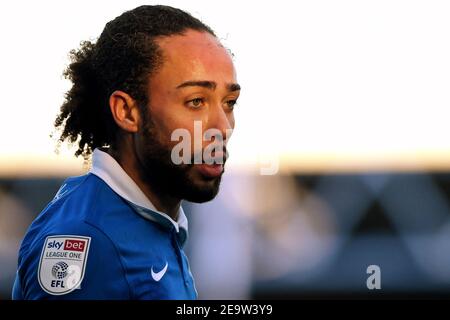 Marcuss Harness of Portsmouth - Portsmouth v Hull City, Sky Bet League One, Fratton Park, Portsmouth, Royaume-Uni - 23 janvier 2021 usage éditorial uniquement - des restrictions DataCo s'appliquent Banque D'Images