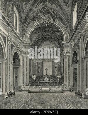 Napoli interno della chiesa di San Martino. Banque D'Images