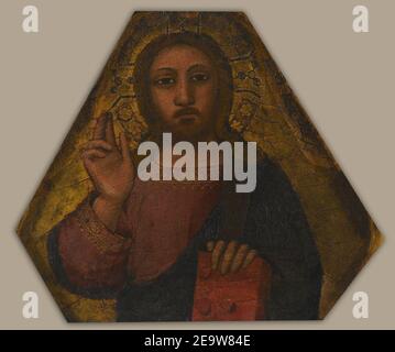 Nardo di Cione - Bénédiction du Christ Banque D'Images