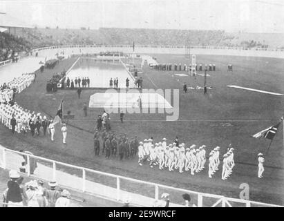 Nations aux Jeux olympiques de 1908. Banque D'Images