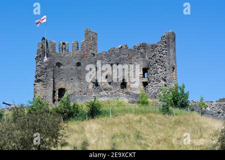 Ruines du château de Dudley sur Castle Hill à Dudley West Midlands Angleterre Royaume-Uni Banque D'Images