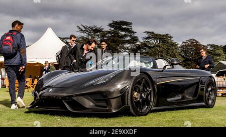 Koenigsegg Regera exposé au Concours d’élégance tenu à Palais de Blenheim le 26 septembre 2020 Banque D'Images