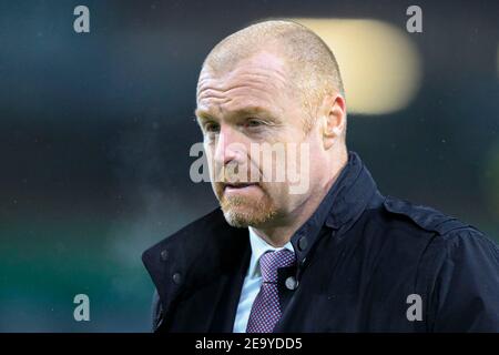Burnley, Royaume-Uni. 06e février 2021. Sean Dyche le responsable de Burnley à Burnley, Royaume-Uni, le 6/2021. (Photo de Conor Molloy/News Images/Sipa USA) crédit: SIPA USA/Alay Live News Banque D'Images