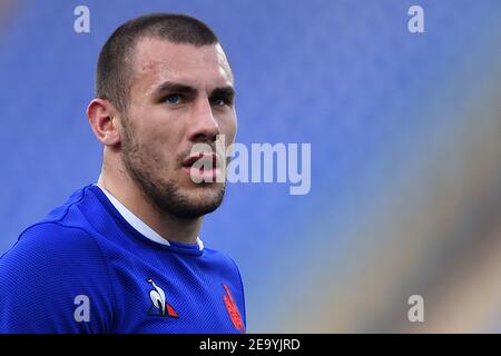 Rome, ITA. 06e février 2021. France Player, Italie v France, Rugby, six nation Credit: Independent photo Agency/Alamy Live News Banque D'Images