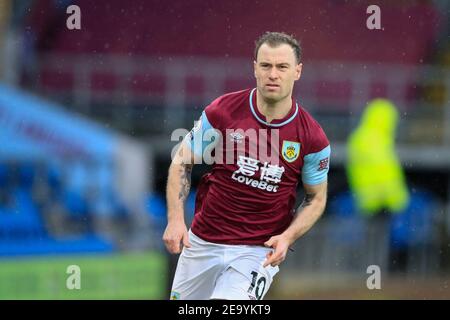 Burnley, Royaume-Uni. 06e février 2021. Ashley Barnes #10 de Burnley à Burnley, Royaume-Uni le 2/6/2021. (Photo de Conor Molloy/News Images/Sipa USA) crédit: SIPA USA/Alay Live News Banque D'Images