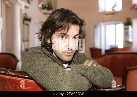 L'acteur français Frederic Diefenthal de la série 'Clara Sheller' au 6ème Festival international du film TV qui s'est tenu à Luchon, dans le sud-ouest de la France, le 5 février 2005. Photo de Patrick Bernard/ABACA. Banque D'Images