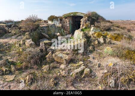 Ancien soute souterrain abandonné de l'armée soviétique Banque D'Images