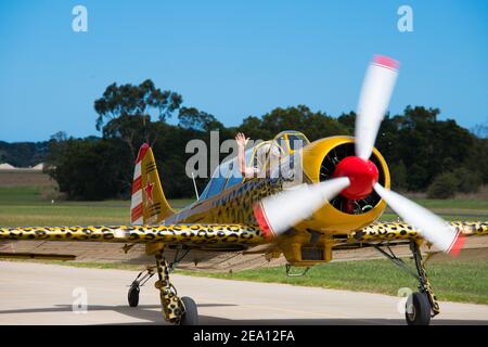 Avion dans l'Airshow de Tyabb, Victoria Australie Banque D'Images