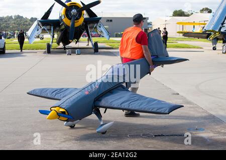 Avion dans l'Airshow de Tyabb, Victoria Australie Banque D'Images