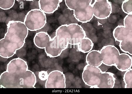 belle texture ou arrière-plan rouge lourd organique vieux numériquement dessiné illustration Banque D'Images