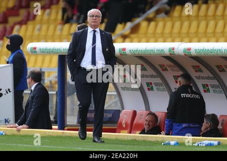 Benevento, Italie. 7 février 2021. Coach Claudio Ranieri (UC Sampdoria) pendant la série UN match de football entre Benevento - Sampdoria, Stadio Ciro Vigorito le 07 février 2021 à Benevento Italie/LiveMedia crédit: Emmanuele Mastrodonato/LPS/ZUMA Wire/Alay Live News Banque D'Images