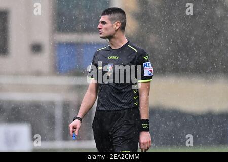 Florence, Italie. 7 février 2021. Firenze, Italie, Stade Gino Bozzi, 07 février 2021, Mario Perri (Referee) pendant ACF Fiorentina femminile vs Napoli Femminile - football italien Serie A Women Match Credit: Lisa Guglielmi/LPS/ZUMA Wire/Alamy Live News Banque D'Images