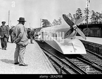 Train Zeppelin, photo historique, ca. 1931, Berlin, Allemagne Banque D'Images