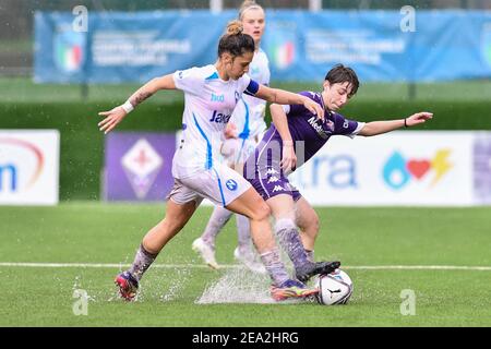 Florence, Italie. 7 février 2021. Firenze, Italie, Stade Gino Bozzi, 07 février 2021, Margherita Monnecchi (Fiorentina Femminile) pendant l'ACF Fiorentina Femminile vs Napoli Femminile - football italien Serie A Women Match Credit: Lisa Guglielmi/LPS/ZUMA Wire/Alamy Live News Banque D'Images