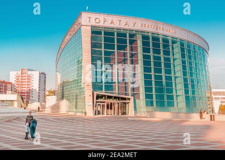 11 mai 2020, Ufa, Russie : salle de congrès et centre d'exposition Bashkortostan à Ufa Banque D'Images