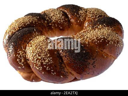 Pain slave sucré en forme d'anneau Et appelé Kalach Banque D'Images