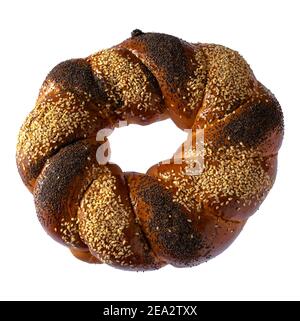 Pain slave sucré en forme d'anneau Et appelé Kalach Banque D'Images