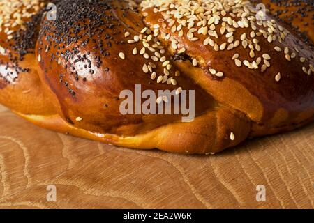 Pain slave sucré en forme d'anneau Et appelé Kalach Banque D'Images