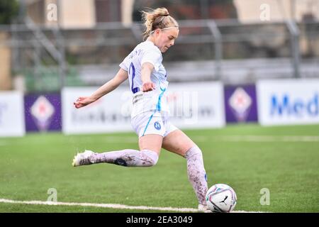 Florence, Italie. 7 février 2021. Firenze, Italie, Stade Gino Bozzi, 07 février 2021, Guony Arnadottir (Napoli) pendant l'ACF Fiorentina femminile vs Napoli Femminile - football italien Serie A Women Match Credit: Lisa Guglielmi/LPS/ZUMA Wire/Alay Live News Banque D'Images