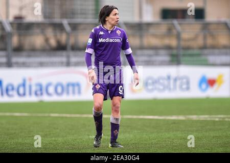 Florence, Italie. 7 février 2021. Firenze, Italie, Stade Gino Bozzi, 07 février 2021, Daniela Sabatino (Fiorentina Femminile) pendant l'ACF Fiorentina Femminile vs Napoli Femminile - football italien Serie A Women Match Credit: Lisa Guglielmi/LPS/ZUMA Wire/Alamy Live News Banque D'Images