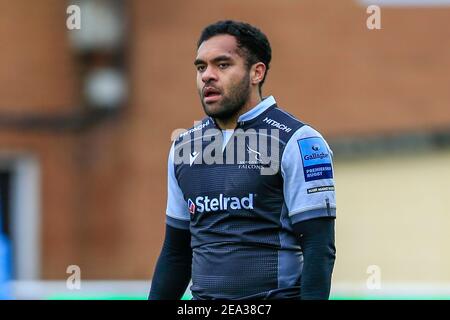 Newcastle, Royaume-Uni. 07e février 2021. George Wacokecoke de Newcastle Falcons pendant le match à Newcastle, Royaume-Uni le 2/7/2021. (Photo par IAM Burn/News Images/Sipa USA) crédit: SIPA USA/Alay Live News Banque D'Images