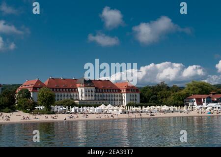 Hotel Grand à Sopot, Pologne. Banque D'Images