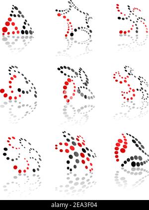 Les icônes et les panneaux pour internet et web design Illustration de Vecteur