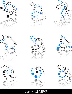 Les icônes et les panneaux pour internet et web design Illustration de Vecteur