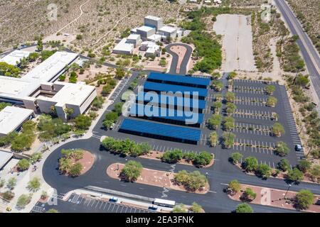 PARKING couvert SOLAIRE SOLON, Pima Community College - West Campus, Tucson, Arizona, États-Unis Banque D'Images