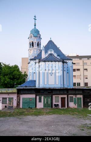 L’église de bleu Banque D'Images