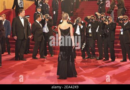 L'actrice israélienne Natalie Portman arrive pour la projection du film 'Kiss Kiss Bang Bang' réalisé par Shane Black dans le cadre du 58e Festival international de Cannes, à Cannes, dans le sud de la France, le 14 mai 2005. Photo de Hahn-Klein-Nebinger/ABACA Banque D'Images
