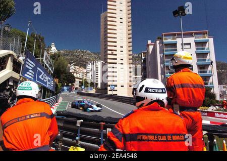 Atmosphère pendant la séance d'entraînement du Grand Prix de Monaco, à Monte-Carlo, Monaco, le 19 mai 2005. Photo de Thierry Gromik/ABACA Banque D'Images