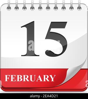 Icône Calendrier isolé sur fond blanc pour la conception web Illustration de Vecteur