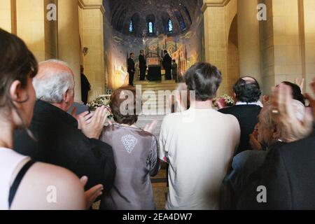 Les funérailles de l'actrice française Suzanne Flon au cimetière du Père Lachaise à Paris, France, le 21 juin 2005. Photo de Klein-Mousse/ABACA. Banque D'Images