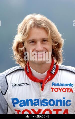 Jarno Trulli (écurie Toyota), pilote italien de Formule 1, lors de la séance d'entraînement au Grand Prix de Formule 1 à Spa Francorchamps, Belgique, le 09 septembre 2005. Photo de Thierry Gromik/ABACAPRESS.COM Banque D'Images