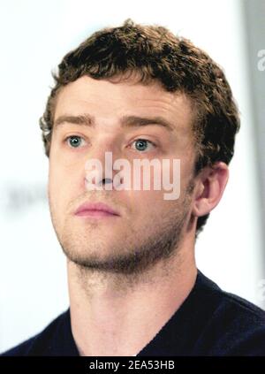 Justin Timberlake participe à la conférence de presse pour « Edison » à l'hôtel Sutton place le dernier jour du Festival international du film de Toronto, à Toronto, au Canada, le 17 septembre 2005. Photo de Christine Chew/ABACAPRESS.COM Banque D'Images