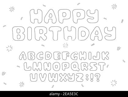 Joyeux Anniversaire Texte Pop Art Image Vectorielle Stock Alamy