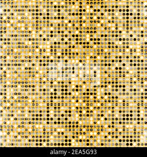 Pop art pois arrière-plan. Arrière-plan. Fond d'écran monochrome vintage géométrique. Motif géométrique noir et jaune demi-ton. Motif rétro Illustration de Vecteur