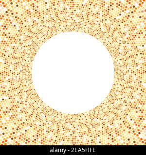 Pop art coloré BD livre couverture magazine. Arrière-plan orange à pois. Maquette amusante bande à motif rétro. Illustration de demi-teinte vectorielle. 90 Illustration de Vecteur