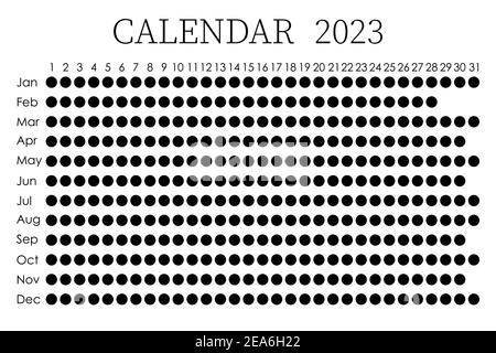 Calendrier pour 2023 Image Vectorielle Stock - Alamy