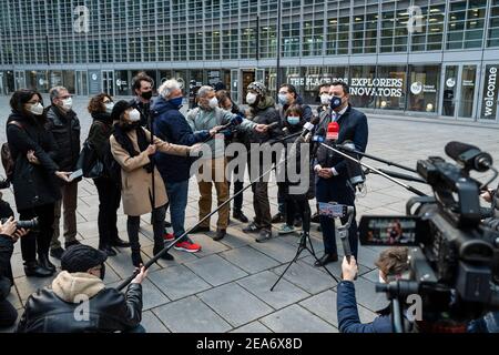 Milan, Italie. 08 février 2021. Milan, Conférence de presse de Matteo Salvini sous la région Lombardie usage éditorial seulement crédit: Agence de photo indépendante/Alamy Live News Banque D'Images