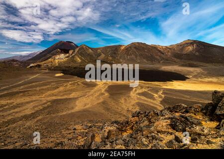 Belle photo du parc national de Tongariro Crossing en Nouvelle-Zélande Banque D'Images