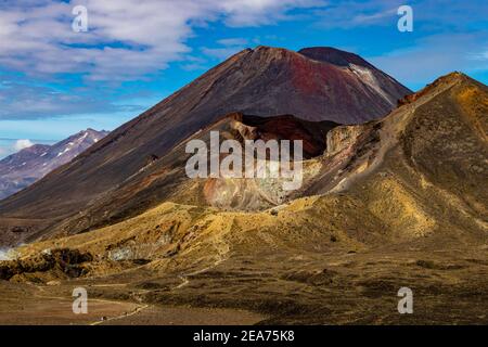 Belle photo de Tongariro Alpine Crossing en Nouvelle-Zélande Banque D'Images