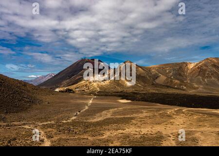 Belle photo de Tongariro Alpine Crossing en Nouvelle-Zélande Banque D'Images