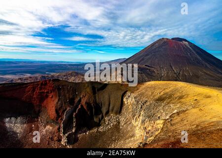 Belle photo de Tongariro Alpine Crossing en Nouvelle-Zélande Banque D'Images