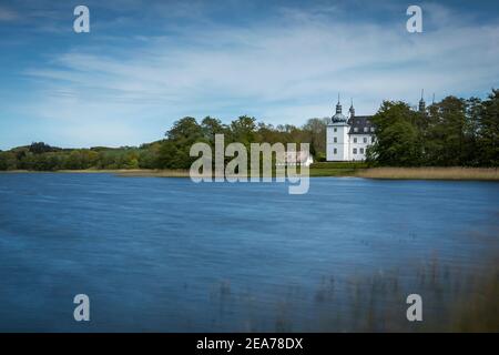 Lac Engelsholm et château près de Vejle au Danemark Banque D'Images