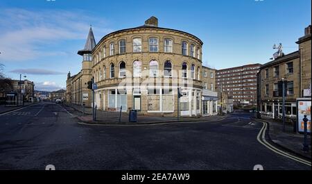 centre-ville de huddersfield pendant le covid 2020 Banque D'Images