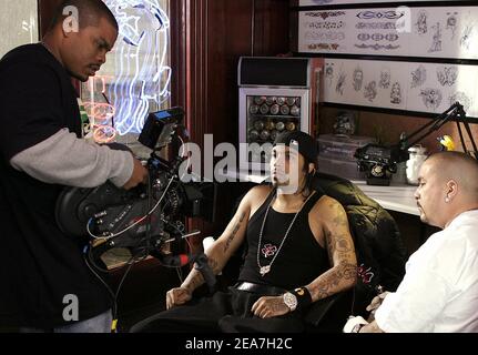 Lil' Flip sur l'ensemble de la musique jeu vidéo sur Los Angeles-CA, 18 février 2004 (en photo: Li Flip) photo par Jason Merritt/ABACA Banque D'Images